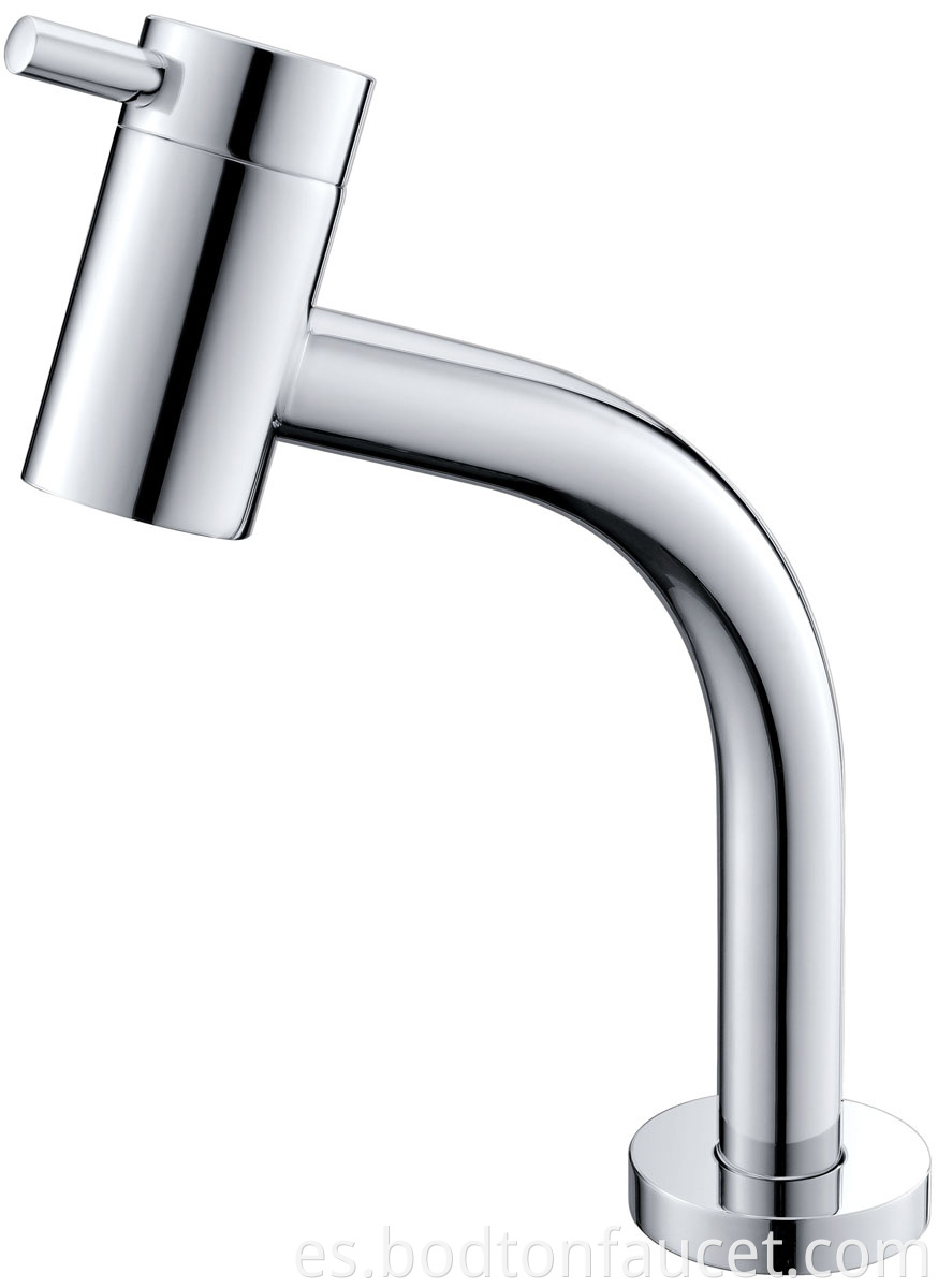 Household basin faucet with handle